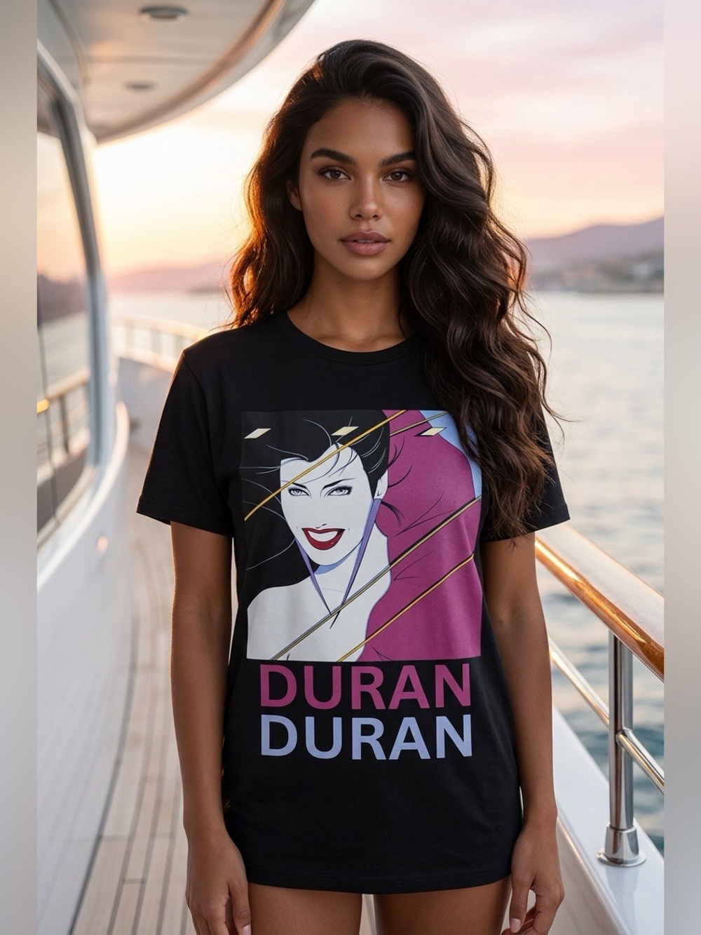 Duran Duran Oversized Black NWOT Crew Neck Graphic Tee - Women's S